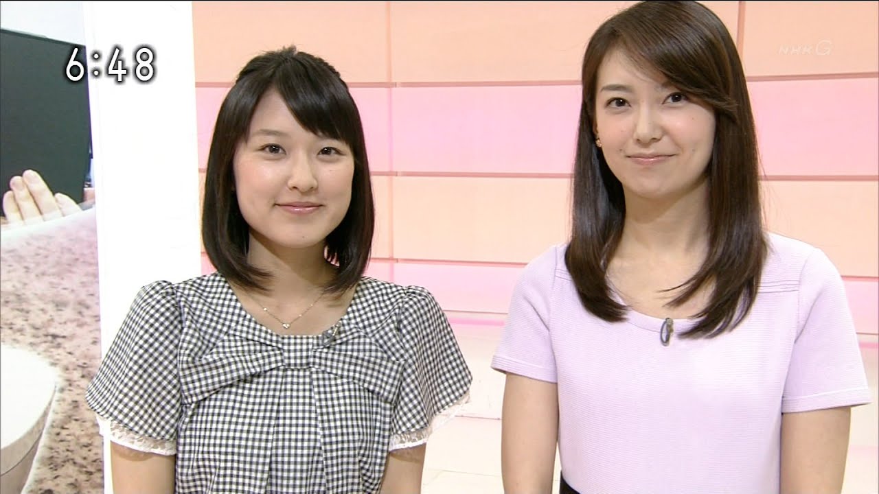 NHK近江友里恵アナ、服の前後ろを間違える - YouTube