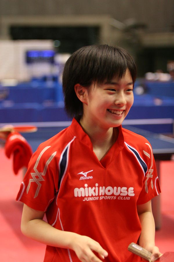 2007年、全日本卓球選手権大会でベスト4進出