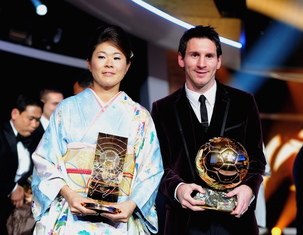 2012年、FIFA最優秀選手賞を受賞