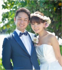 ハワイで結婚式を挙げた保田圭&小崎陽一
