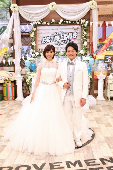 2018年3月に結婚した山崎夕貴アナとおばたのお兄さん