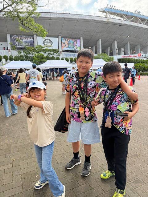 家族で野球観戦